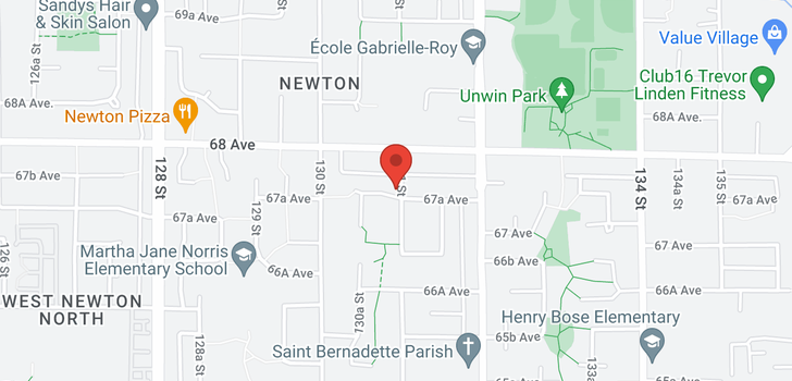 map of 13093 67A AVENUE